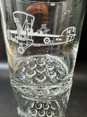 Vintage Glass Flying Aircraft Aviation RNZAF Museum / Lot Of 2