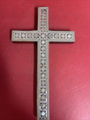 Wooden cross with mosaic covering, on the wall .12”