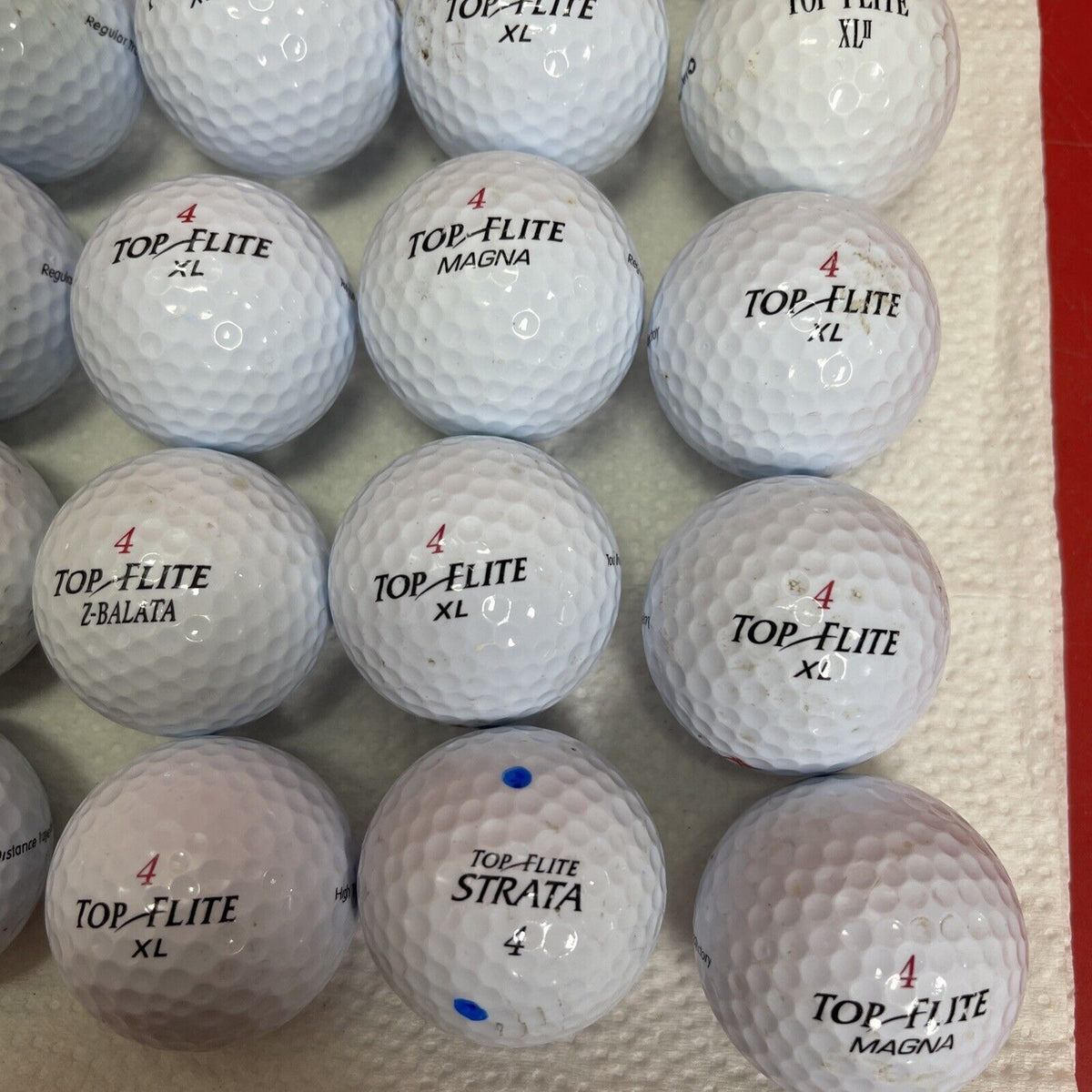 40 Top Flite 4  'Magna' 'XL-TI' 'Hot-XL' 'Tour'  Used Golf Balls