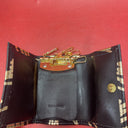 Vintage Women's fashion wallet and key purse.Leather