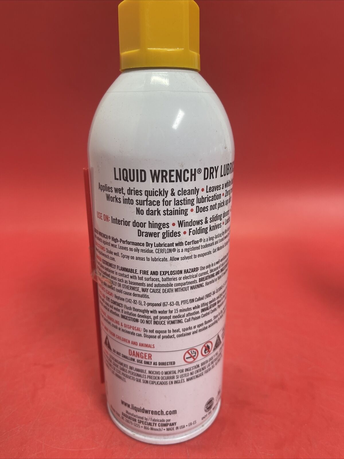 Liquid Wrench L512 Dry Lubricant with CERFLON - 11 oz.