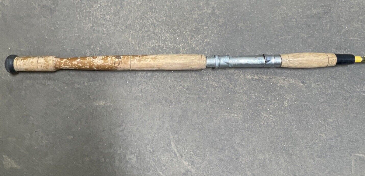 6’6” South Bend GLADDING Outdoorsman Spinning Rod, 1 Pc Vintage Wood Handle