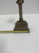 Pillar Candle Holder Resin Marble Ornate Column Base 10" Retro Home Decor