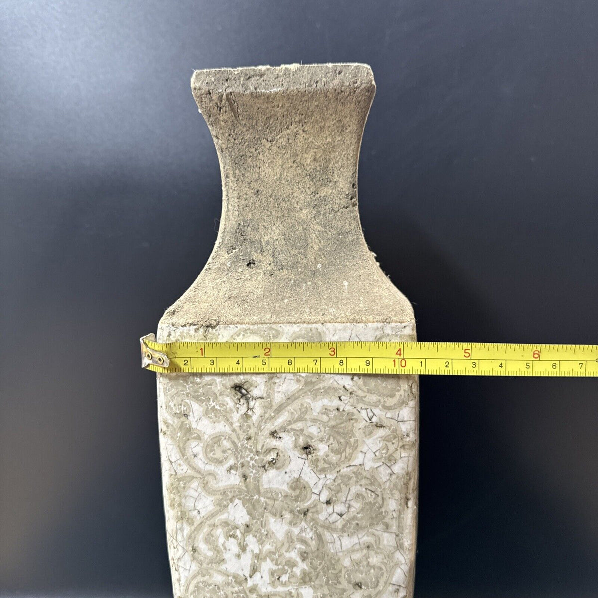 Handcrafted Stone Ware Floral Vase