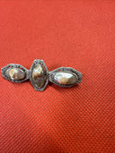 Vintage Sterling Silver Abalone Brooch