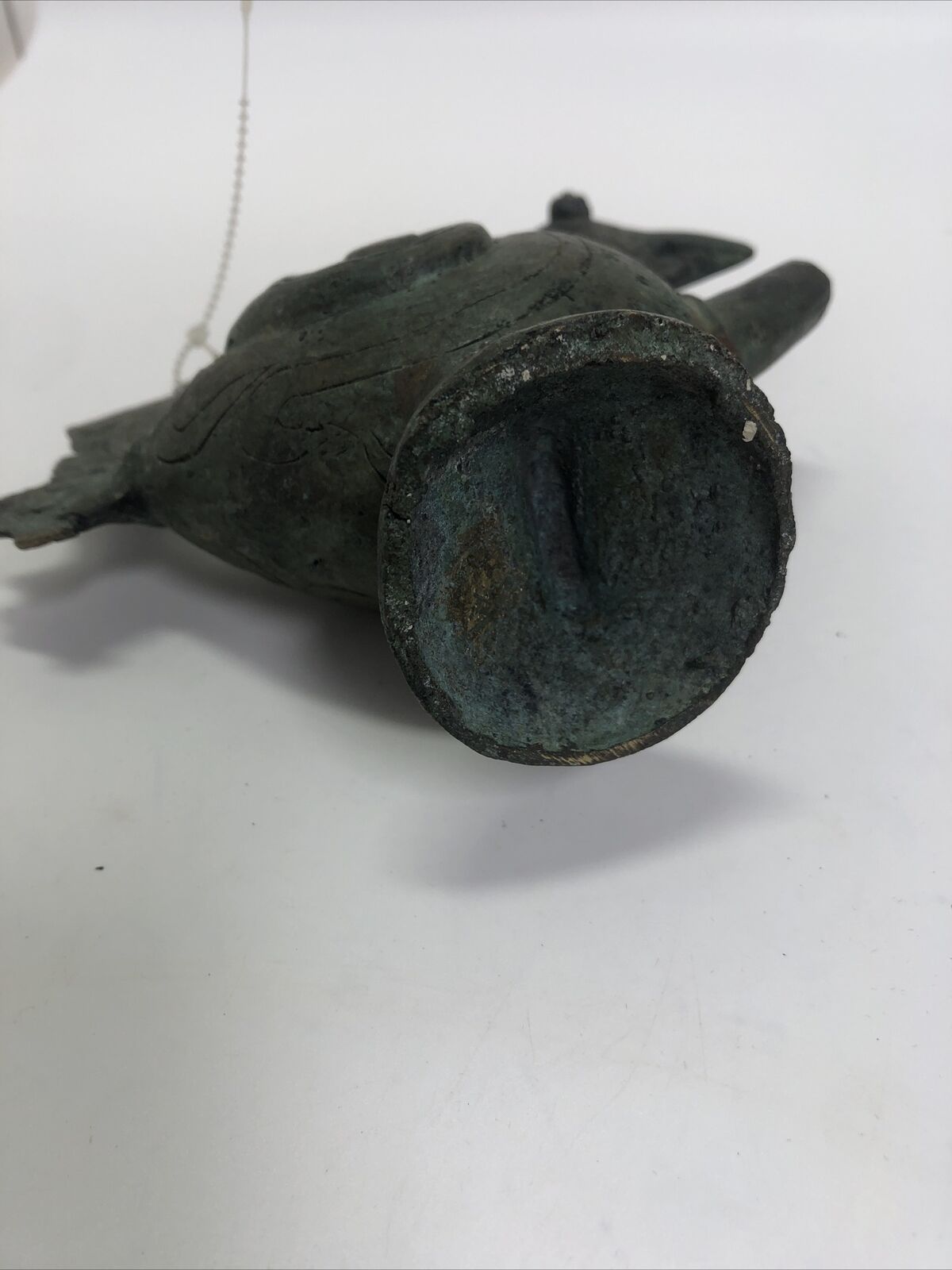 Ancient China Bronze Ware Dynasty Phoenix Bird Zun Wine Vessel Tea Pot