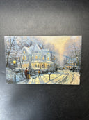 Thomas Kinkade Holiday Winter Collectible Trays/ Lot Of 3