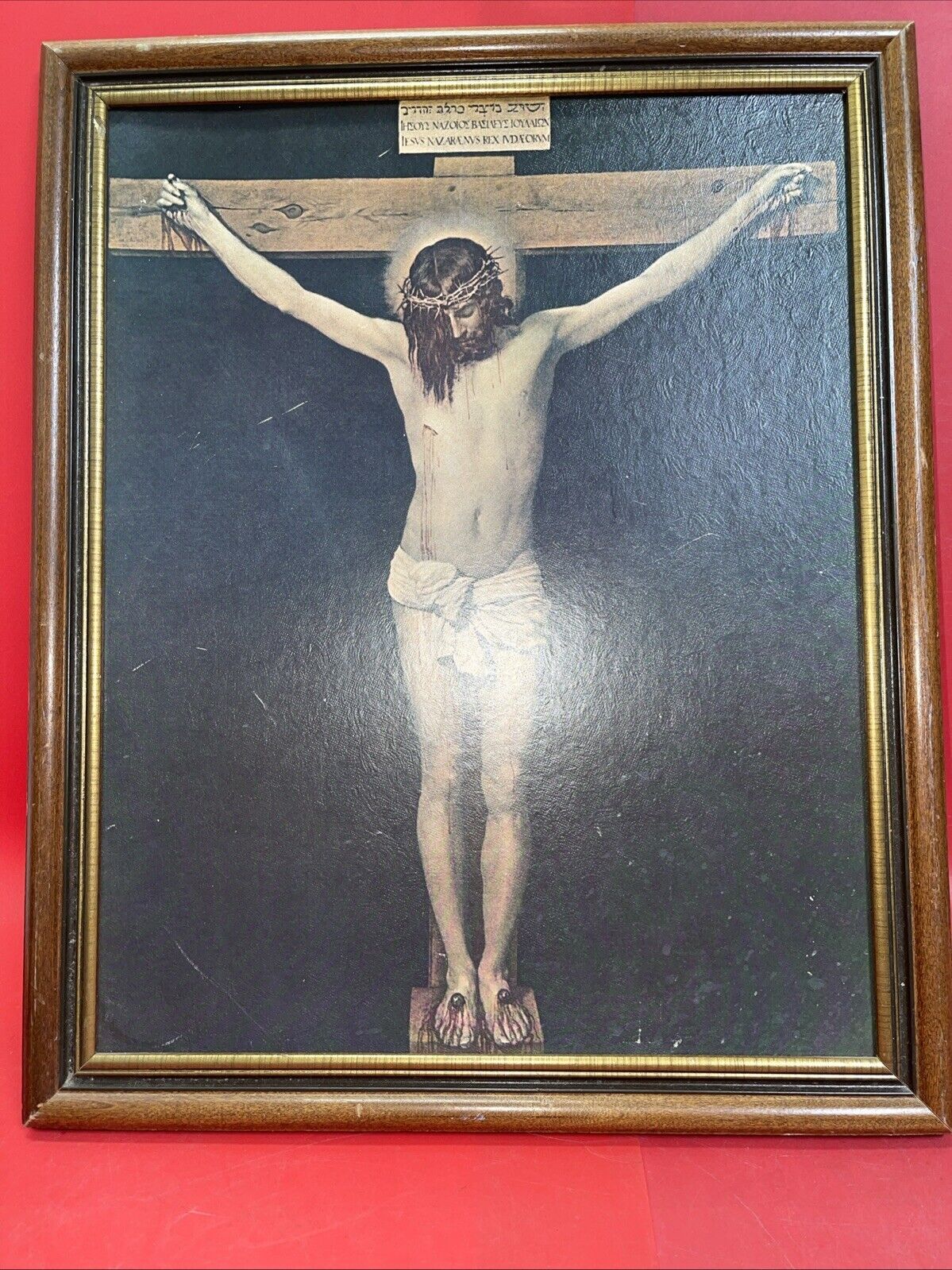 Vintage "Christ on the Cross"  — Fine Art Print 20”x16”