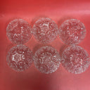 Clear Glass Small Serving Condiment Bowl Candy Nut Dish 1.5” Tall 4.5” Wide