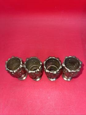 Vintage Brass Candle Holder Cup From Hollywood Regency era Mantel Candle Holder