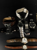 Lot of 9 Watches - Fossil, Seiko, Mercedes Benz… For PARTS
