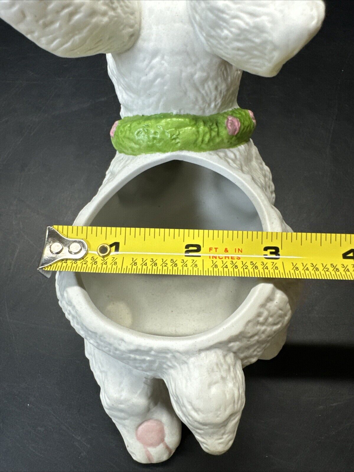 Vintage Teddy Bear And Bunny Pottery Ceramic Planters Set