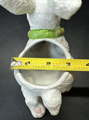 Vintage Teddy Bear And Bunny Pottery Ceramic Planters Set