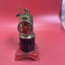 Stationary German Steam Engine Tin Burner Toy Fleichmann 1950's