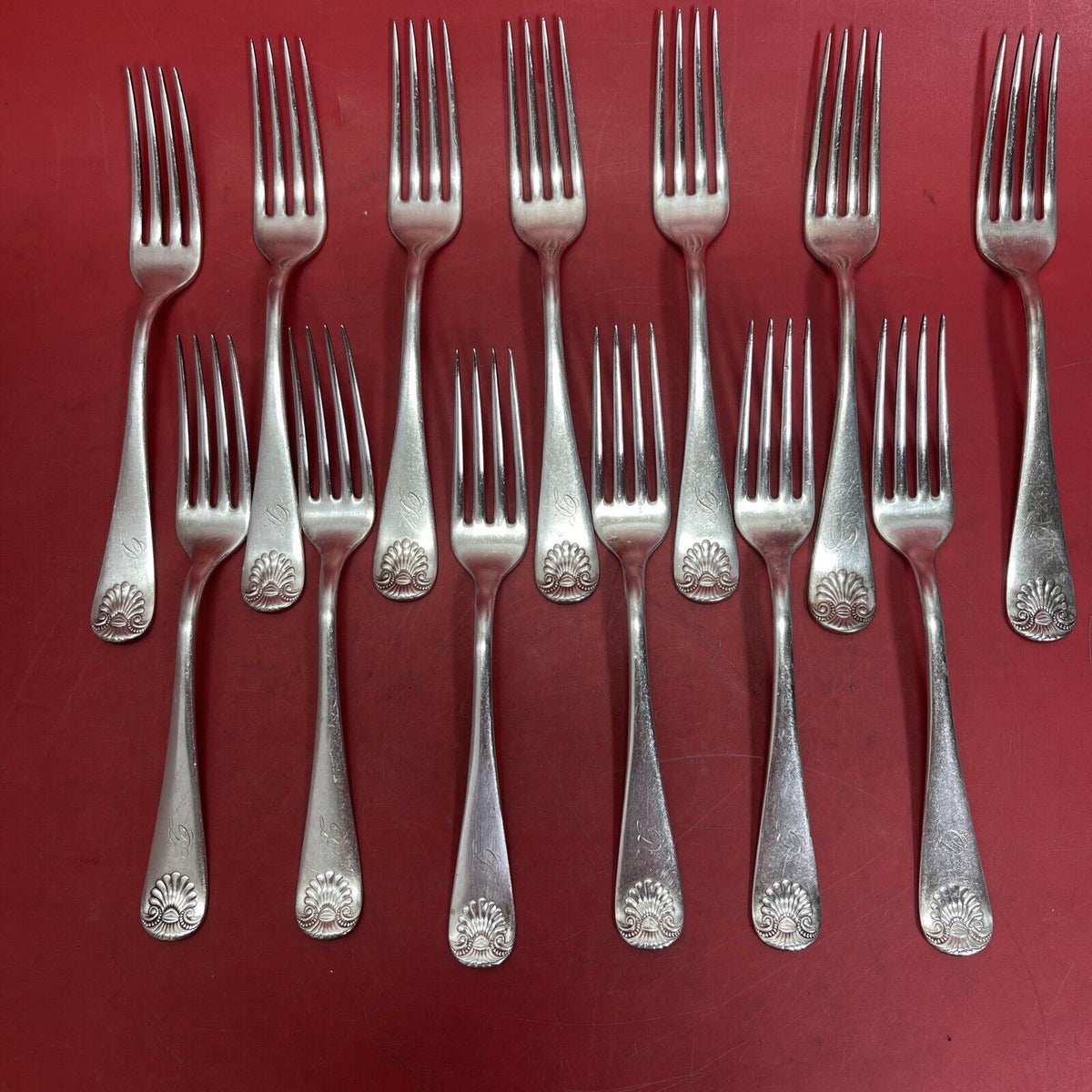 Vintage A. A. Webster & Co Pat. July-8-1888 8oz  Fork 13 pcs