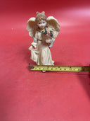 Vintage figurine ANGEL with flowers