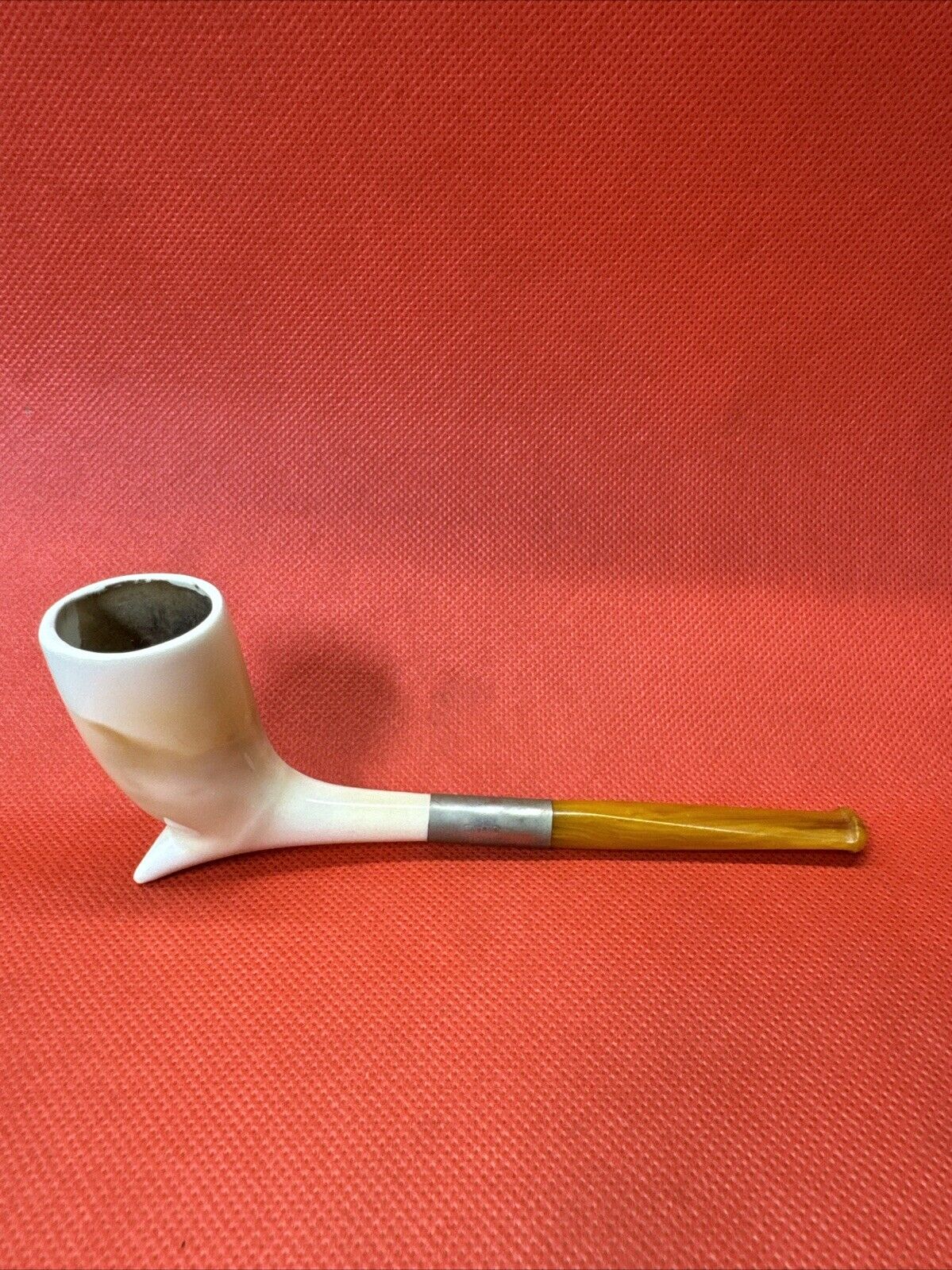 Vintage Porcelain Pipe Goede Waagen Holland