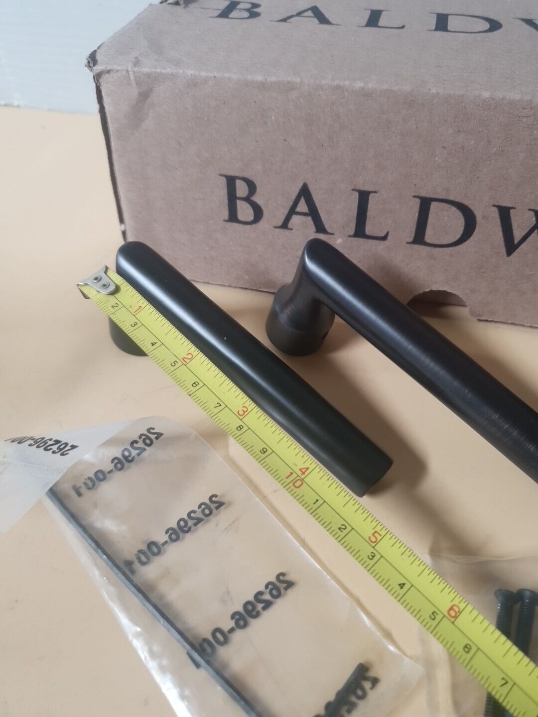 Baldwin FDTUBCRR112 Tube Non-Turning Two-Sided Through-Door Dummy Lever Set 