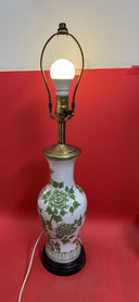 Vintage Boston Consignment Floral 28" Tall Electric Lamp