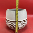 Vintage Ceramic Flower Pot 7”