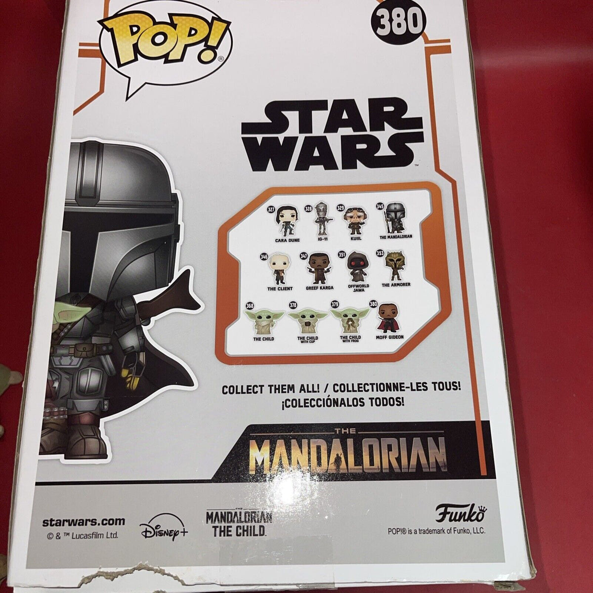 Funko Pop! Vinyl Jumbo 10 in: Star Wars - The Mandalorian Chrome Damage Box