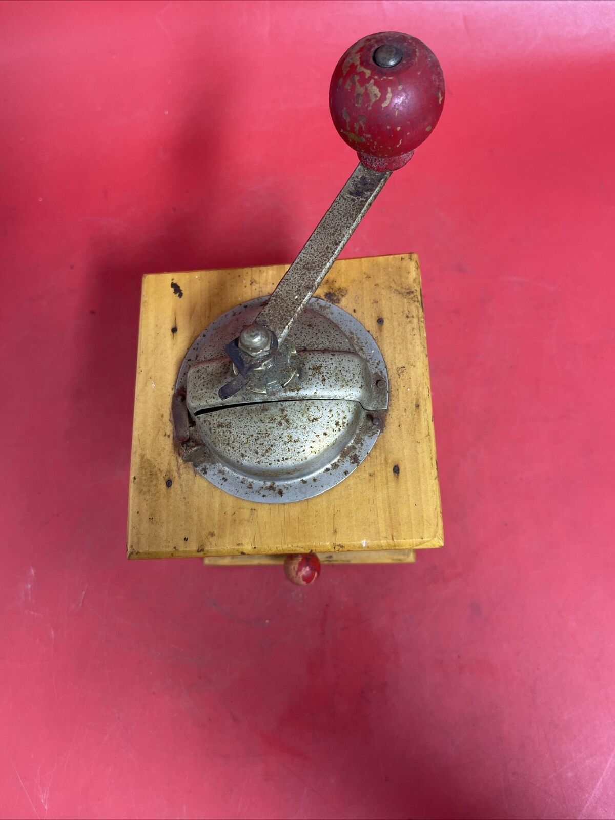 Vintage Coffee Working Wood & Steel Coffee