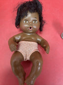 Vintage 1974 Ideal African American brown 7” Baby Thumbelina Doll