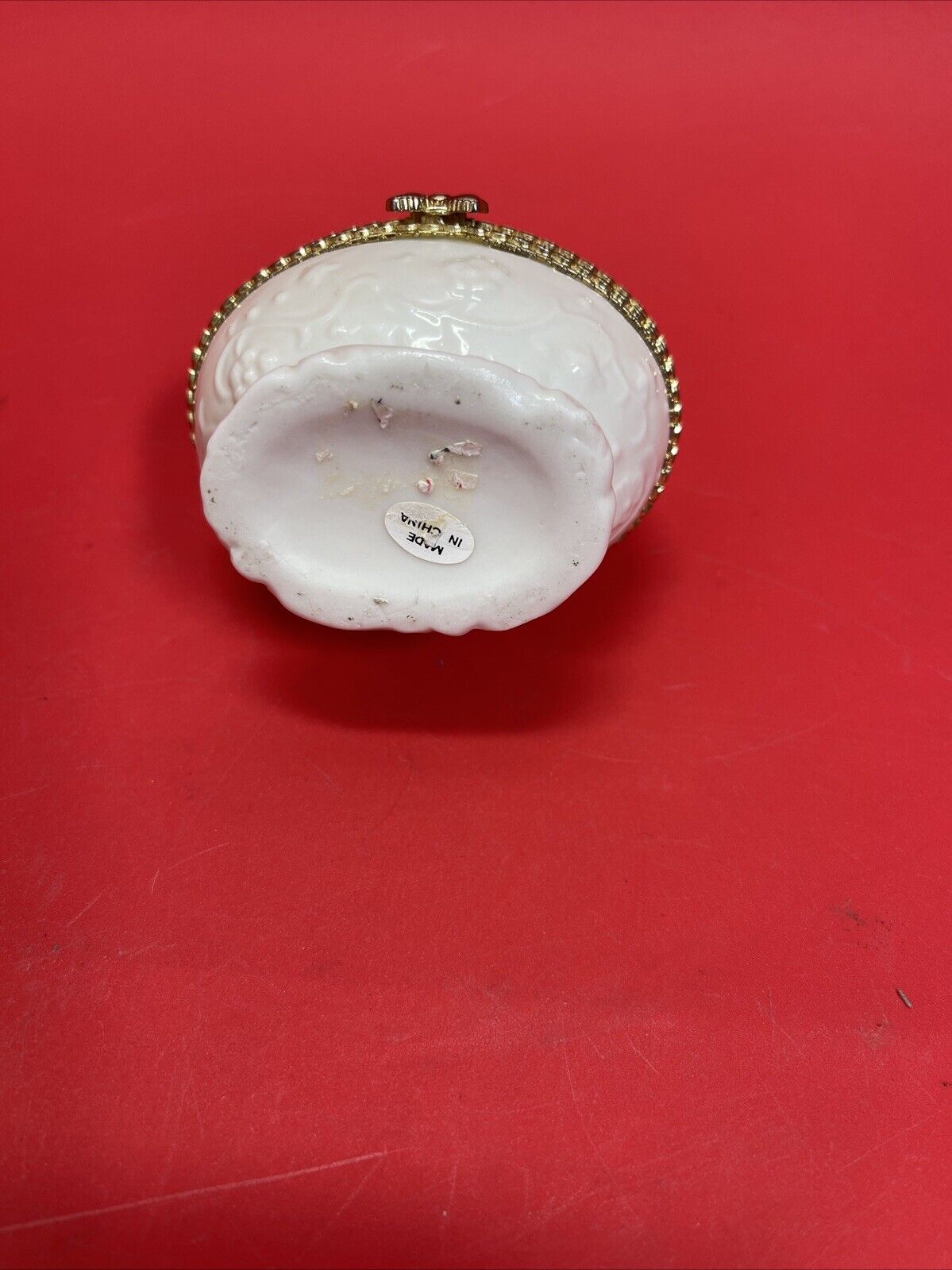 Floral Trinket Box Flower Design With Lid Lot 3