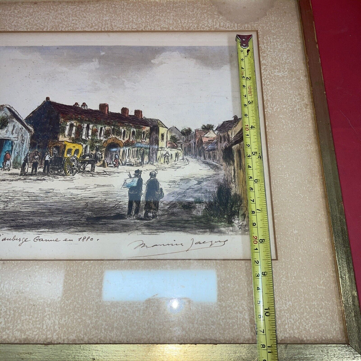  La Maison De Theodore Rousseau Barbizon Pen and ink Framed Picture signed