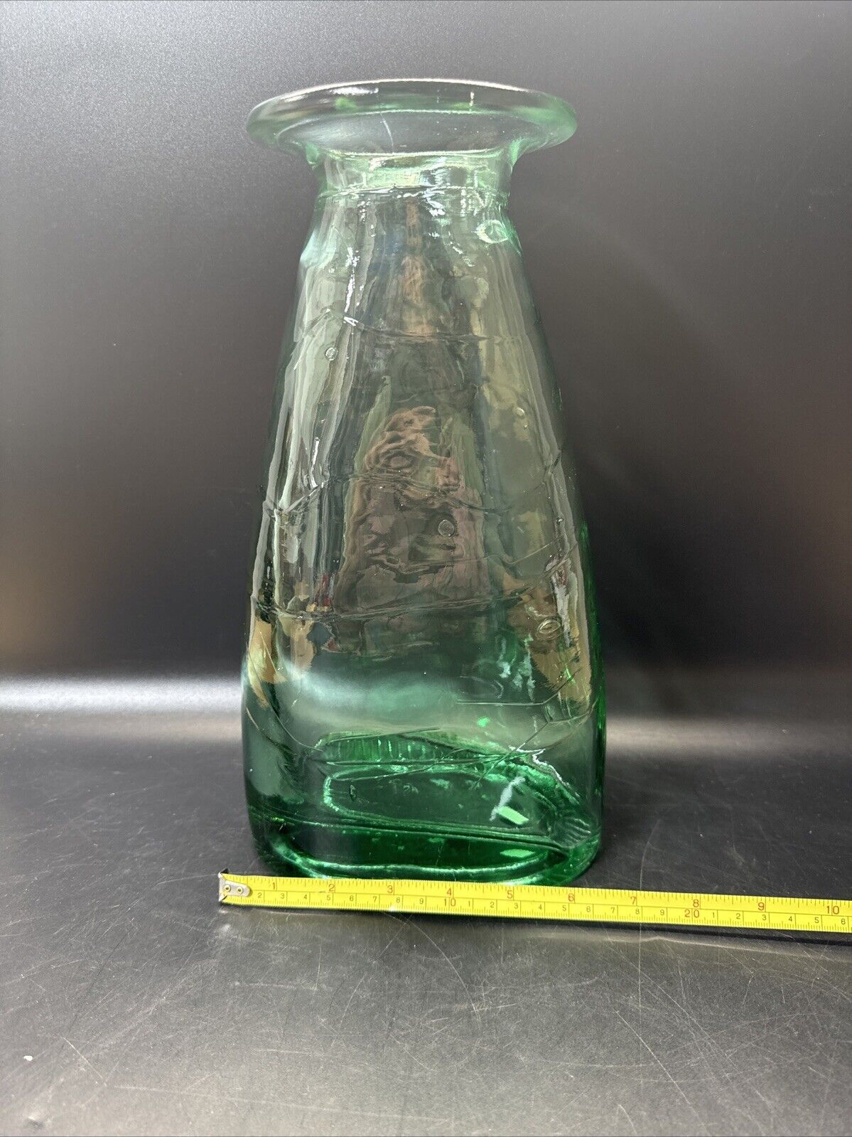Oversized Art Glass Sculptural Vase Vessel