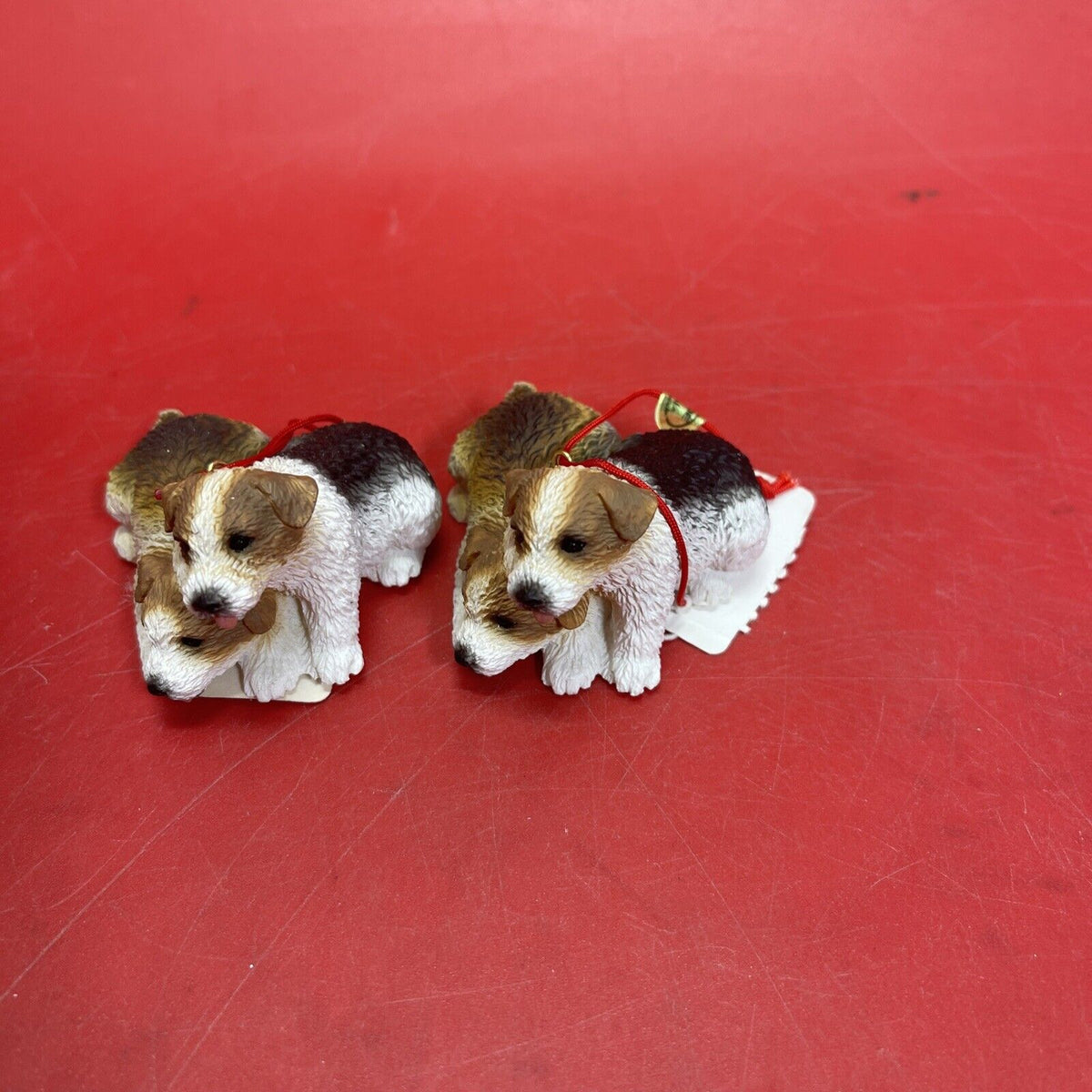 Vintage Christmas Dog Figurines Lot 5