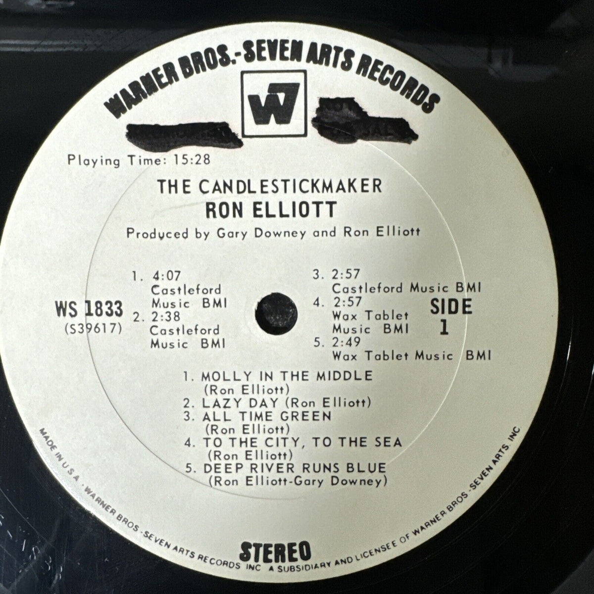 Ron Elliott: The Candlestickmaker Vinyl Record LP