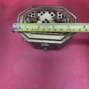 2 Vtg Brass Cricket Incense Hinged Latch Trinket Boxes India Octagon & Rectangle