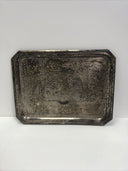 Antique  Meriden Silver Plate Serving Tray Drink Snack Tray