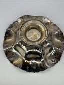 Silverplate Footed Bowl Scalloped Serving Dish