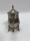 Antique Silverplate Coffee/Tea Pot Footed Hinged Lid - Pretty