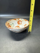 Antique Japanese Kutani Porcelain Bowl Hand Painted 5.5”x2”