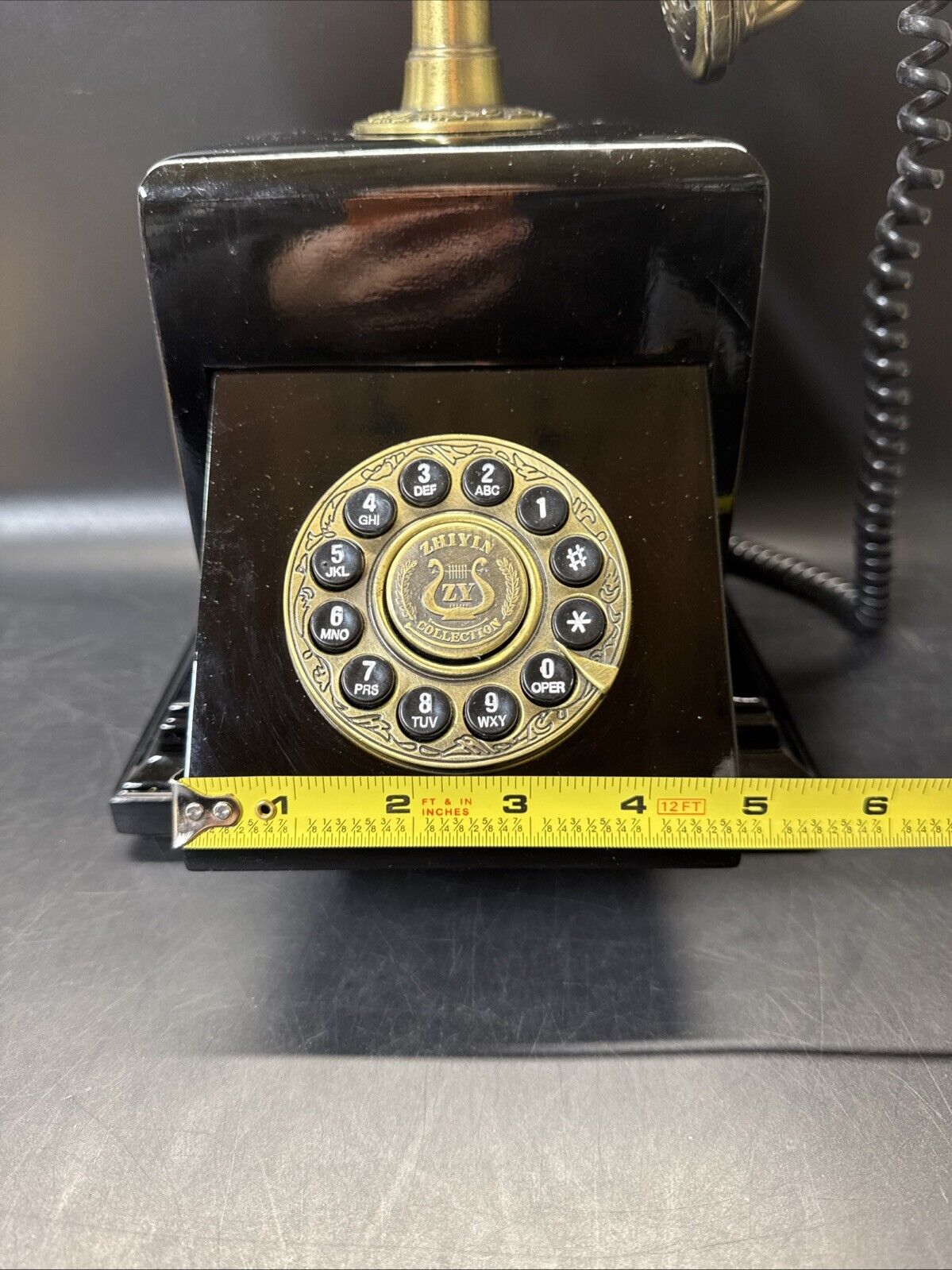 Guangzhou Zhiyin Industries Wood Retro Telephone Brass Push T918-A , 2004