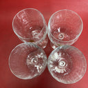 Vintage Laura Casual Optic Wine Crystal Lot 4 # 4112