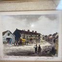  La Maison De Theodore Rousseau Barbizon Pen and ink Framed Picture signed