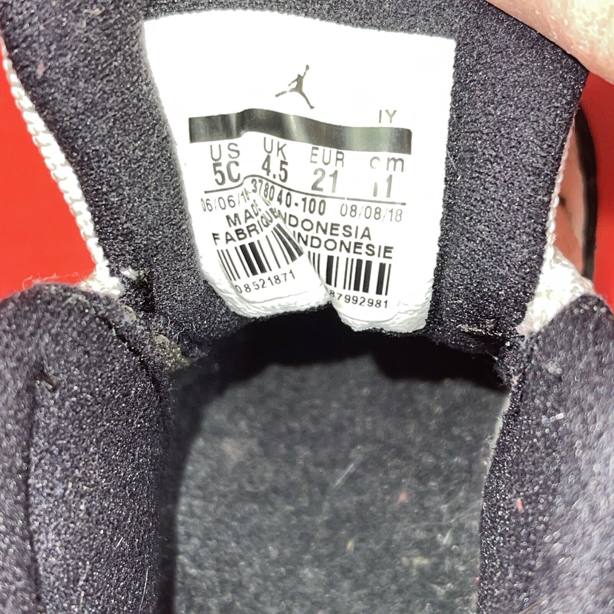 Nike Air Jordan 11 Retro TD Toddler Size 5C Concord Black White 378040-100