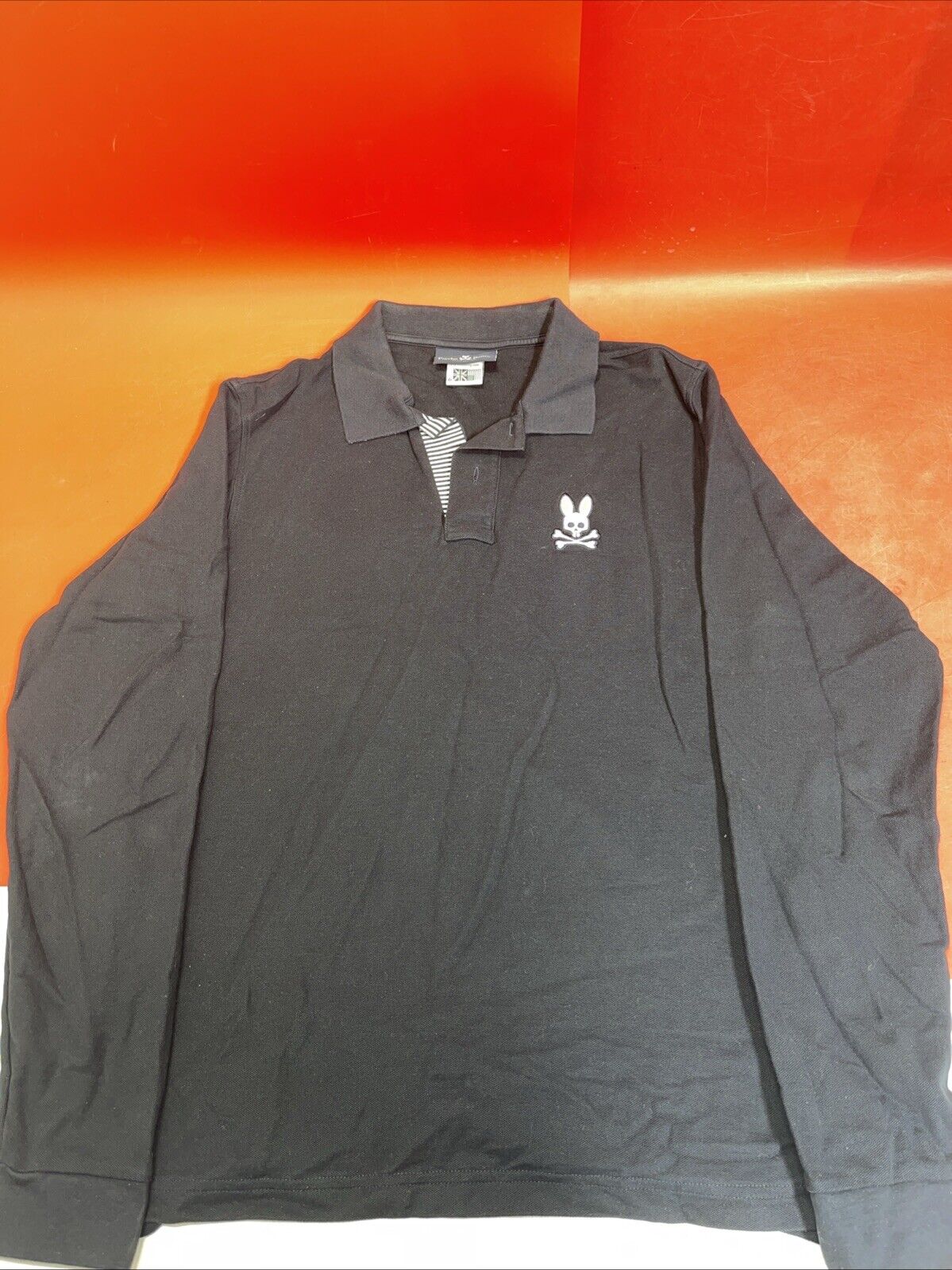 Psycho Bunny Shirt Navy Blue Long Sleeve Polo High Quality NWT Men’s L 6