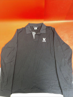 Psycho Bunny Shirt Navy Blue Long Sleeve Polo High Quality NWT Men’s L 6