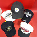 LOT OF 5 ASSORTED PITTSBURGH STEELERS CAPS / HATS # 3