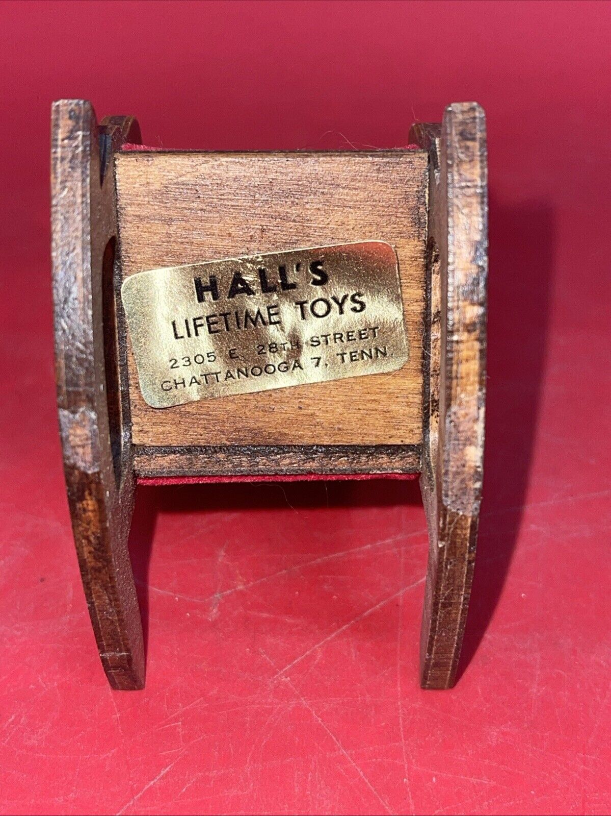 1955 Vintage HALL'S Lifetime Toys "Madame Alexander Kins Doll Chair Rocker"