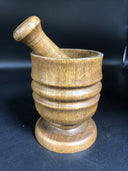 Vintage Country Wood Mortar & Pestle