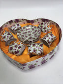 Set Of Coffee Saint Valentine 12 Piece New China Porcelain