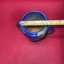 Roseville Fuchsia Blue  Vintage Art Pottery Ceramic Flower Vase 893-6