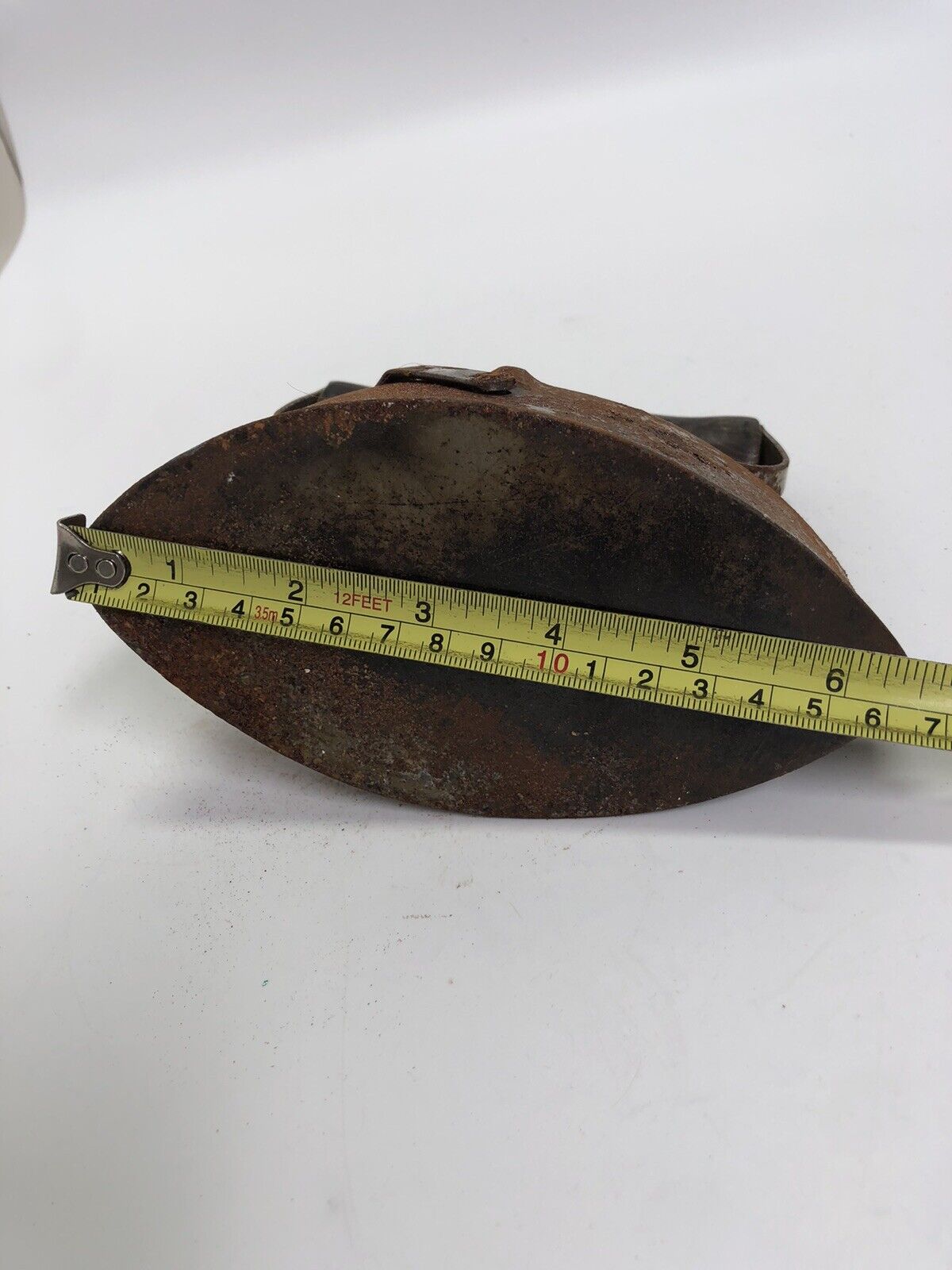 VINTAGE SAD IRON WITH COPPER BASE