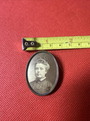 Vintage Miniature Brooch Photo With Frame